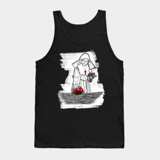 Gothic Priestess Drawing Tank Top